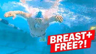 Breaststroke Swim Drill: Breaststroke Pull, Freestyle Kick