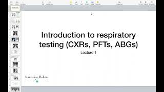 Introduction To Respiratory Testing - Respiratory Course Respiratory Masterclass Respiratory Medications