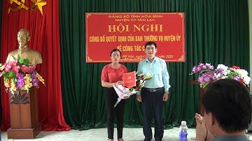 Hội nghị công bố quyết định của của Ban Thường vụ Huyện ủy về công tác cán bộ