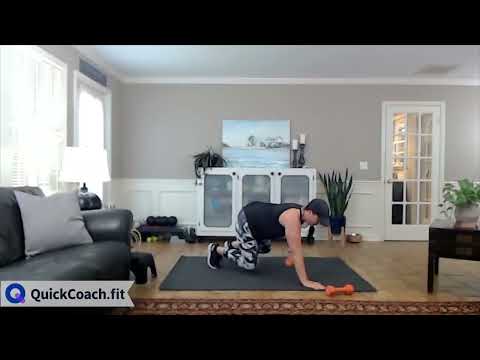 Dumbbell Bear Pull Through | Exercise Demo | Coaching Software | QuickCoach