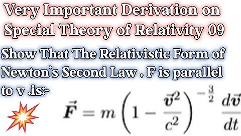 Numerical On Relativistic Formula of Variation Of Mass With Velocity || B.tech 1st year || JSSB ||