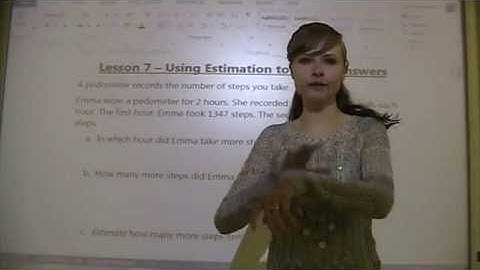 Grade 5 Math Lesson on Using Estimation to Check Answers (2.7)