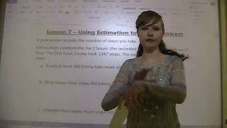 Grade 5 Math Lesson on Using Estimation to Check Answers (2.7)
