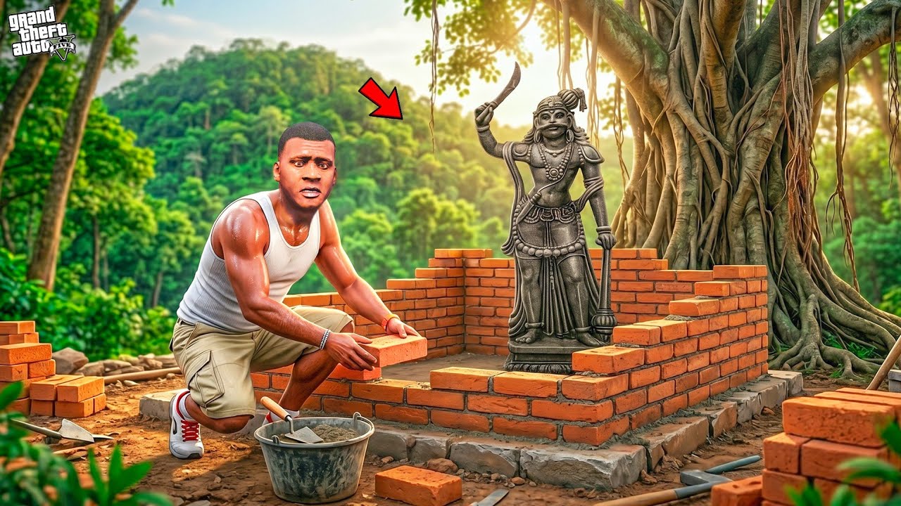 Franklin & Chithappu Build Karupaasamy New Temple in Gta 5 