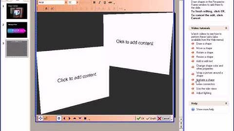 Arrange PowerPoint slides in 3D