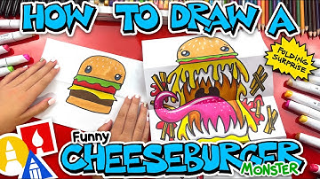 How To Draw A Cheeseburger Monster