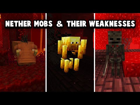Minecraft - 8 Nether Mobs & Their Weaknesses