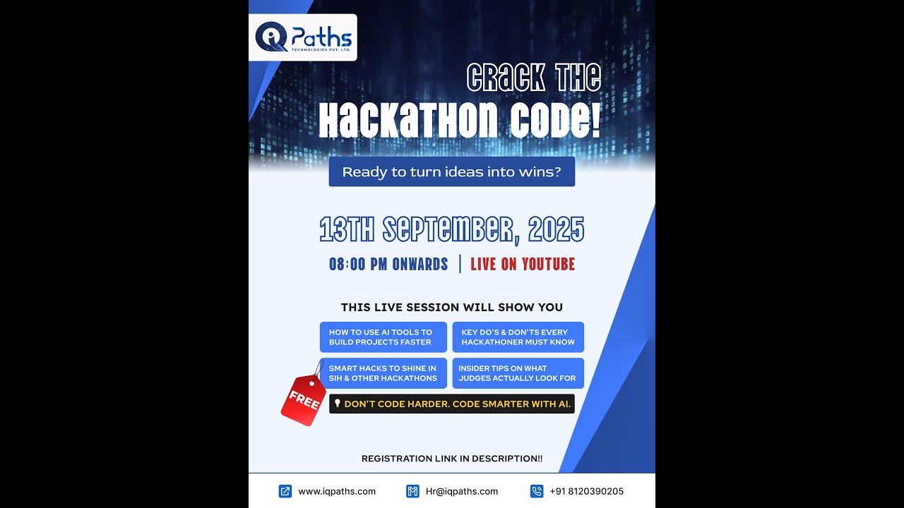 CRACK THE HACKATHON CODE - YouTube