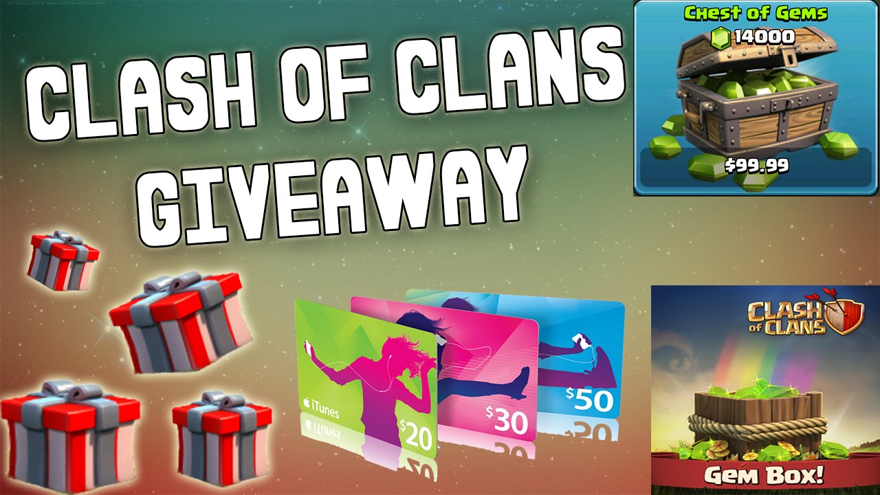 Clash Of Clans New Years 15 ITunes Gift Card Giveaway OPEN YouTube