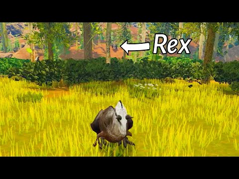 The T. Rex is Scary | Path of Titans Mobile | (Realism Server)