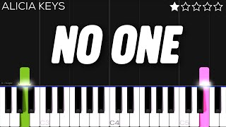 Alicia Keys - No One | EASY Piano Tutorial
