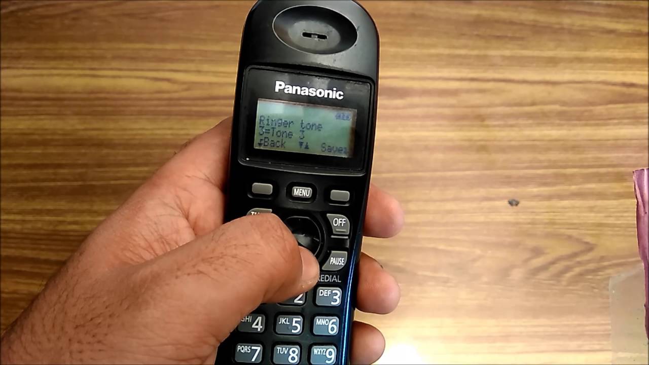 How to change the Ringtone on Panasonic Cordless Landline Phone - KX