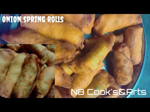 New resipe Onion spring rolls how to make in telugu - YouTube