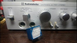 Радиотехника у-7101 - замена регулятора громкости на китайский ALPS RH-2702.