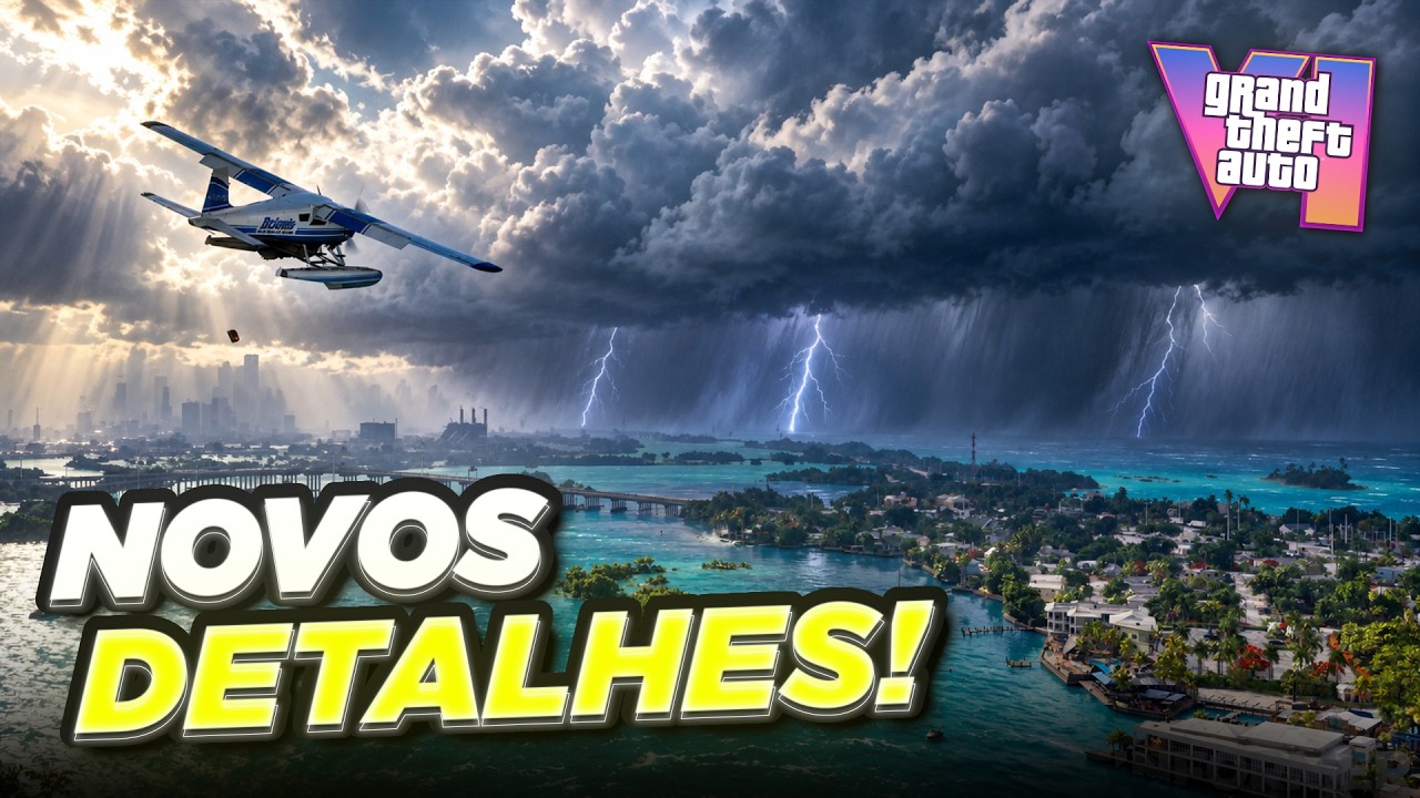 Video thumbnail for GTA 6: ROCKSTAR REVELA NOVOS DETALHES! FURACÕES, MAPA GIGANTE E +170 ANIMAIS