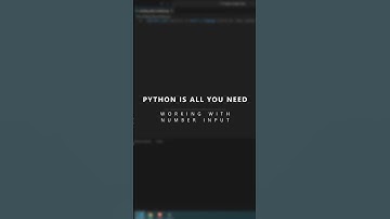 Python is all you need - User Inputs