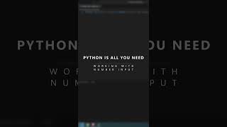 Python Is All You Need - User Inputs