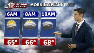 Tracking a cool start to a wet week ahead