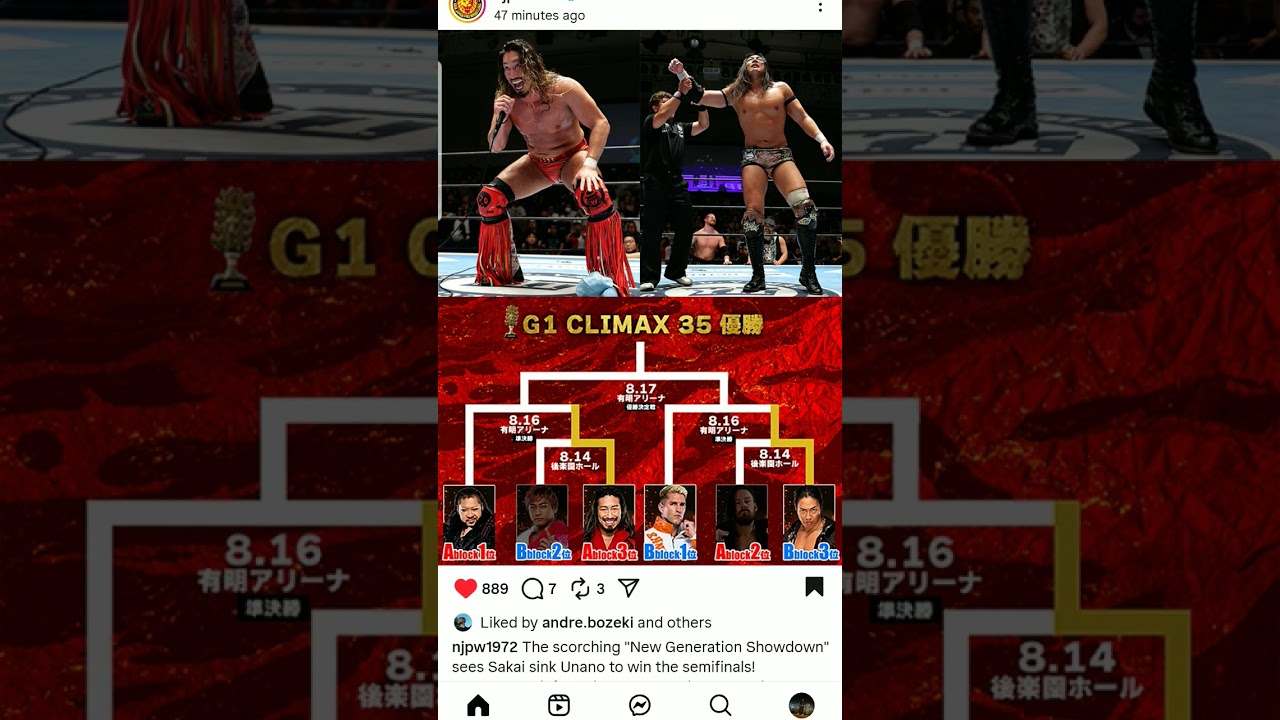 G1 climax semifinals set who will make it to the final 