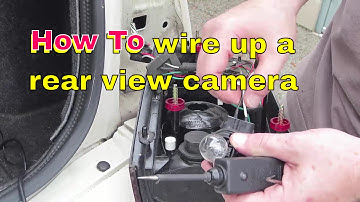 How to locate and wire your reverse lights to your rear view camera