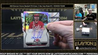 2023 Bowman Chrome Baseball HTA Choice 12 Box Case Break #15