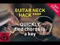 GUITAR NECK HACK*  For finding the chords in a key FAST