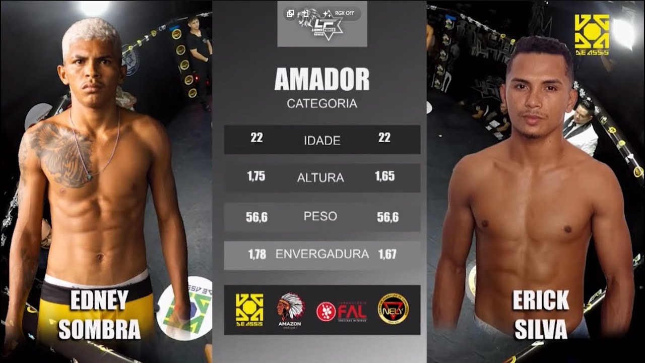 Edney Sombra vs Erick Silva | LIONS FIGHT PRO 10