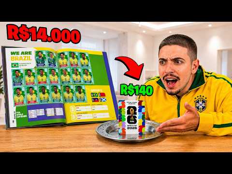 CRIEI MEU PRÓPRIO ÁLBUM DA COPA 2026 (versão econômica)