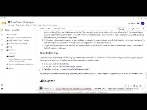 How to use DeOldify for videos