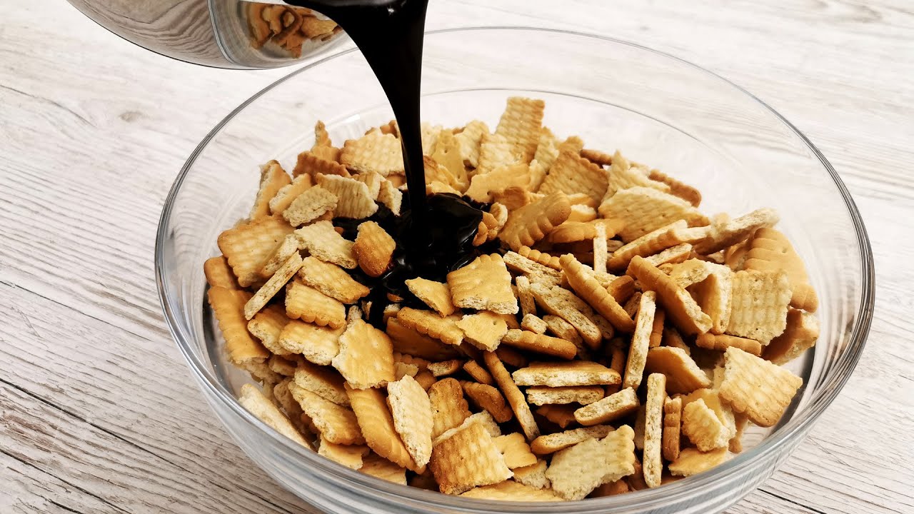 OHNE BACKEN ⚡️ Butterkekse und Schokolade ergeben einen himmlischen Kuchen 🍫