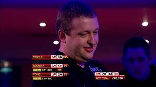 #11 - Tony G v Rob Yong v Martins Adeniya | Top 100 Greatest Poker Moments | partypoker