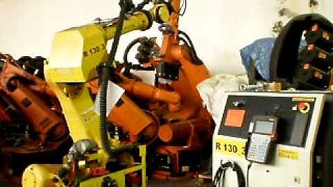 Used robot Fanuc R2000iA control Rj3iB at www.eurobots.net