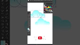 Cloud Pattern in Illustrator Tutorial | how to make pattern #pattern #tutorial #shorts #illustrator