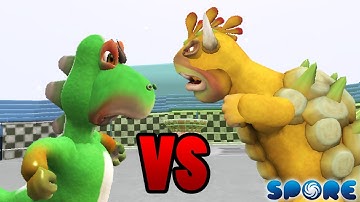 Yoshi vs Bowser | Cartoon Arena [S2E14] | SPORE