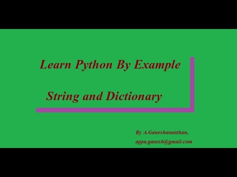 Learn Python By Examples| Data Dictionary Application
