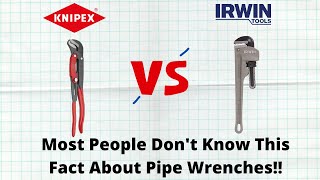 Knipex Swedish Style (S-Type) Pipe Wrench! Compared to Traditional Pipe Wrench
