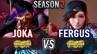 T8 🔥 JOKA (Reina) vs FERGUS (Asuka) 🔥 Tekken 8 (SEASON 2) High Level Gameplay