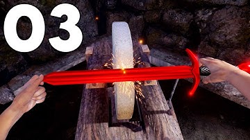 Mixing Metal Alloys to Sculpt Super Rare Weapons - Medieval Blacksmith - Part 3