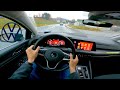 VW GOLF 8 E-Hybrid (204HP) [4k] POV TEST DRIVE  #TopDrivePov