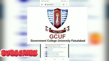 how to creat a student portal of first semester GCuF students