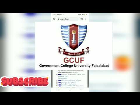 how to creat a student portal of first semester GCuF students