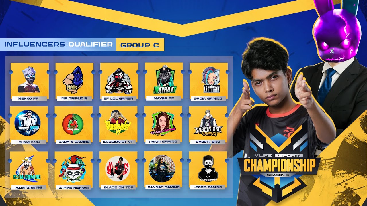 [🔴LIVE] VLIFE ESPORTS CHAMPIONSHIP SEASON-06 | INFLUENCERS QUALIFIERS G-B | FREEFIRE 