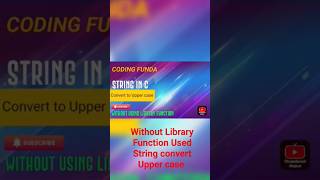 Display Upper Case String in C without using Library Function #coding #c_programming_for_beginners
