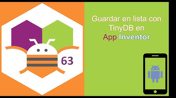 63. Guardar en lista con TinyDB en App Inventor