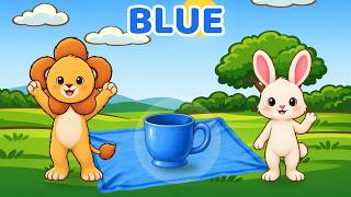 Learn Blue with Leo and Bunny | Bunny's Blue Picnic