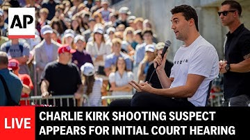 LIVE: Charlie Kirk shooting suspect appears for initial court hearing