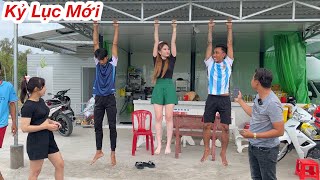 Kỷ Lục Mới, Thử Thách Đu Xà 150 Giây Nhận Tiền | Ly Ngô Vlog