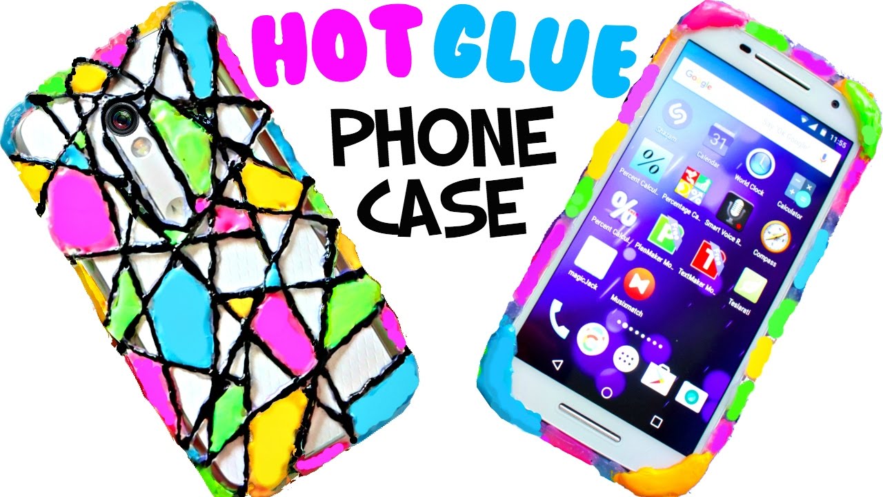 DIY PHONE CASE Life Hacks - Hot Glue Craft 