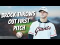 49ere brock purdy throws out first pitch at sf giants game 