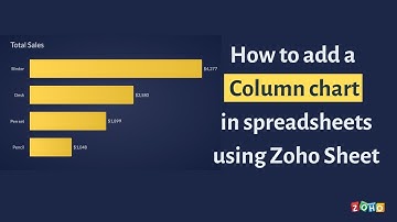How to insert a column chart into your spreadsheet | Zoho Sheet
